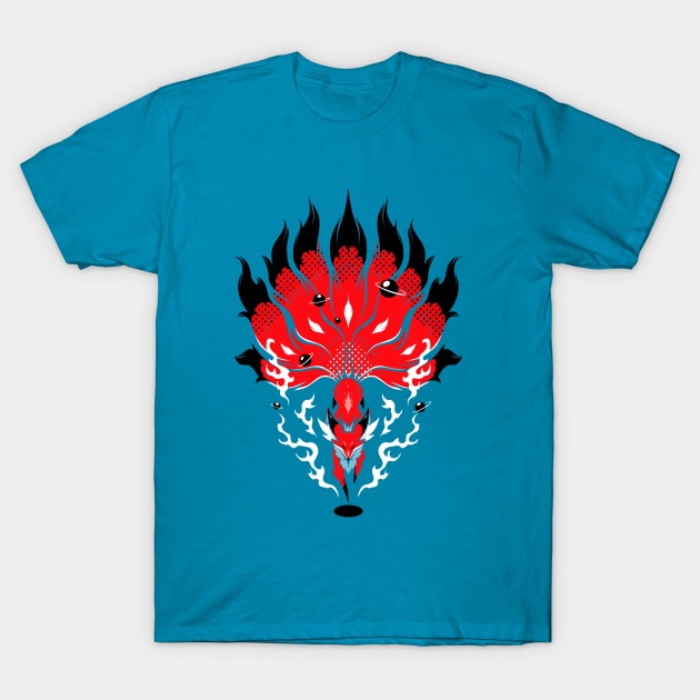 Nine-tailed Fox T-Shirt by ocarianya